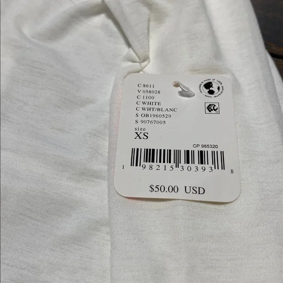 FP Movement White Tee Long Sleeve Shirt - XS - Picture 7 of 7